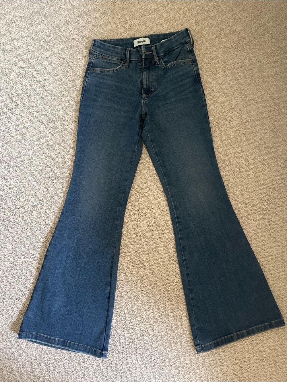 Wrangler Women's Dark Blue Flare Jeans
